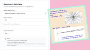 New Illuminance Calculator Available!